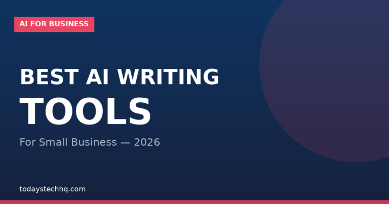 BEST AI WRITING TOOLS — TodaysTechHQ